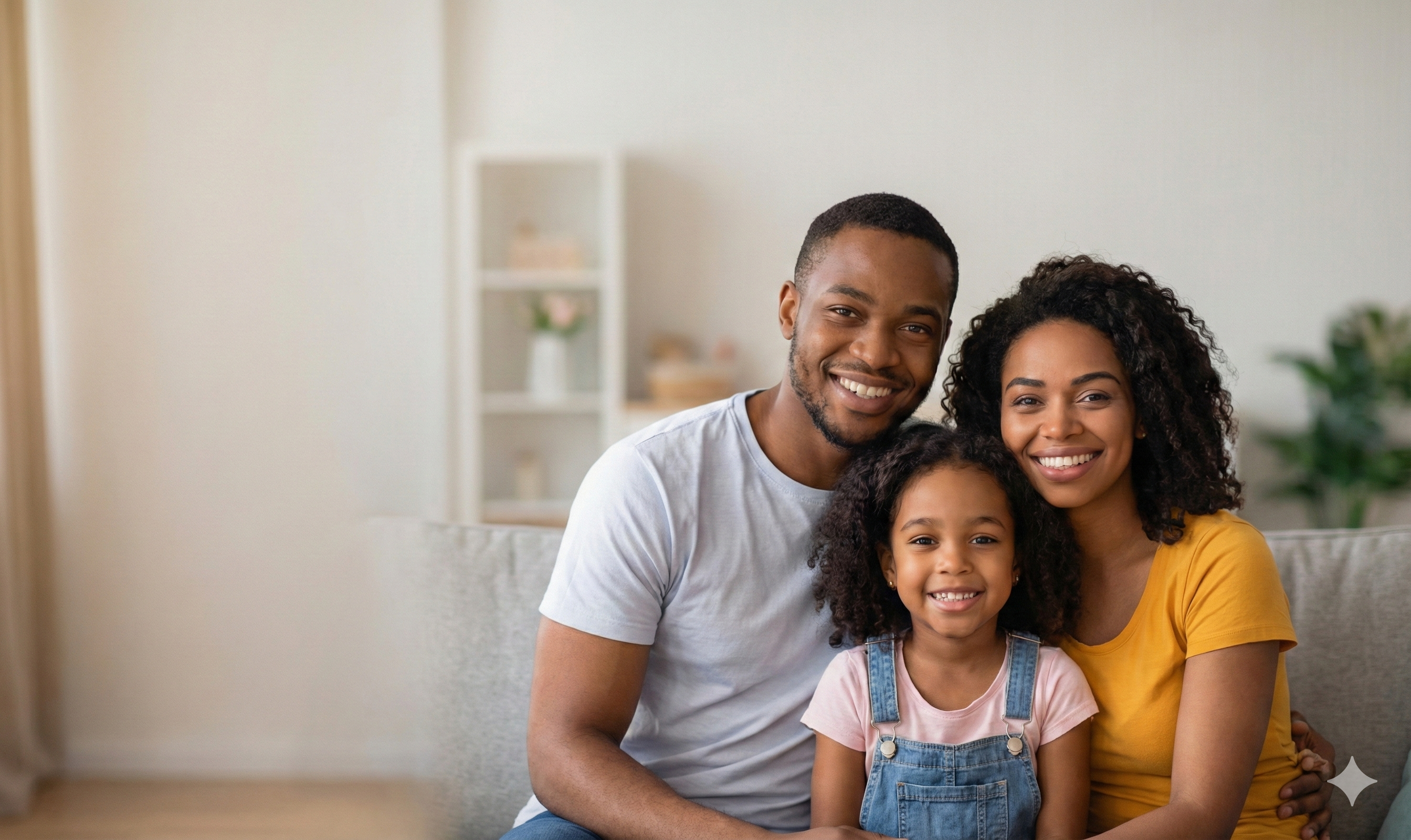 Família brasileira feliz